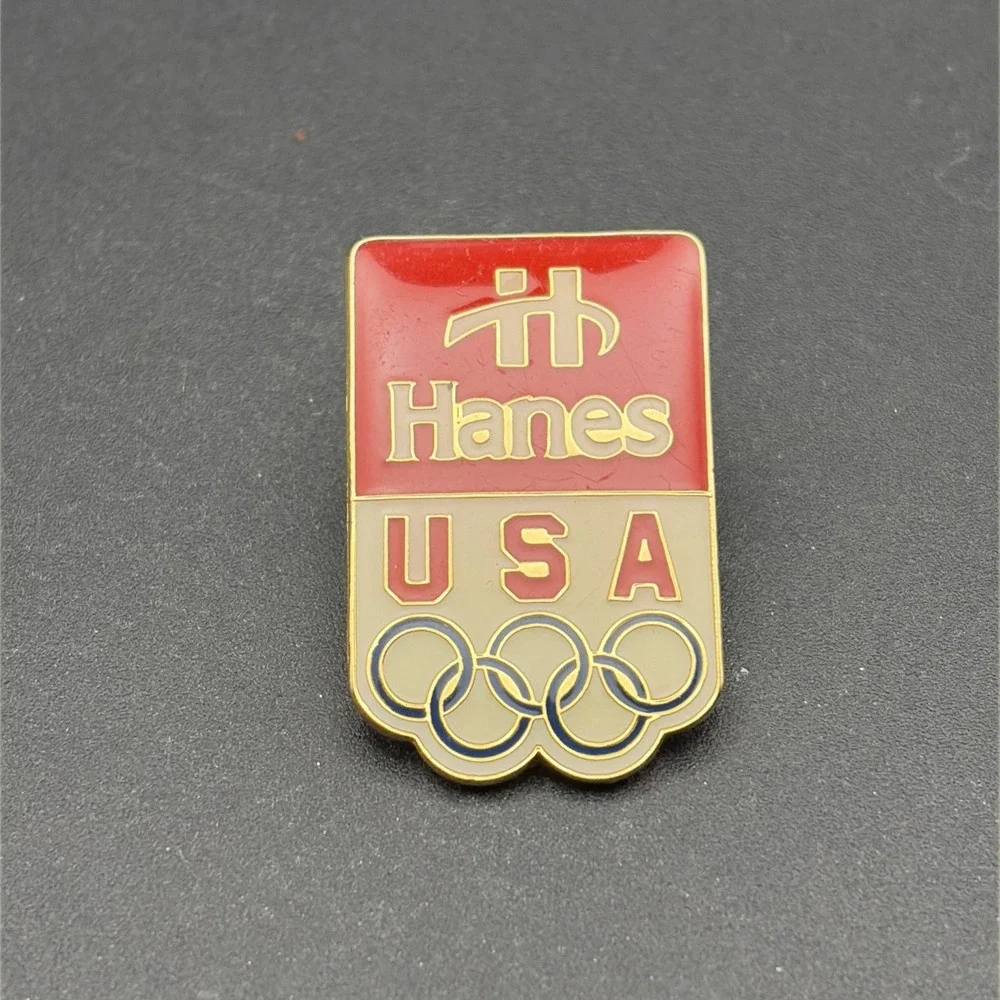Olympics Team USA Hanes Sponsor Lapel Hat Pin